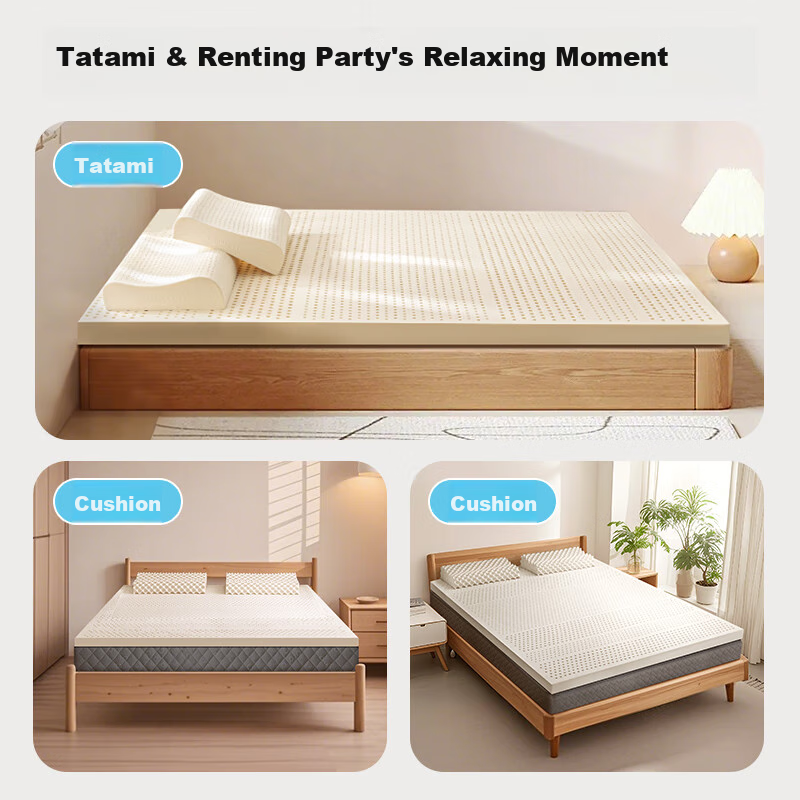THAISEN 95D Thai Latex Mattress 1.8m x 2m Double Size 7.5cm Thick