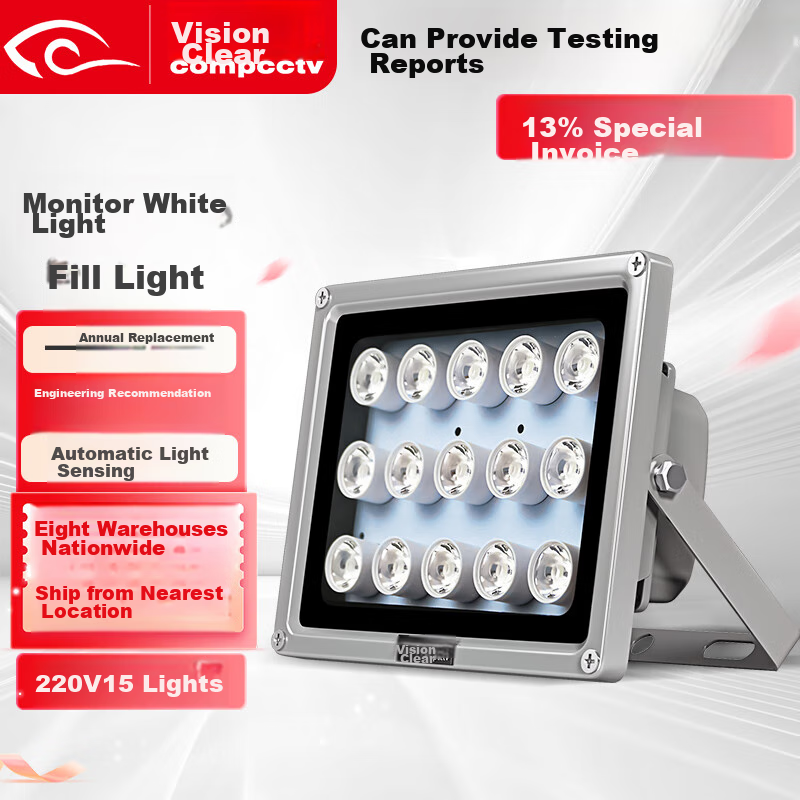 COMPCCTV White Light Camera - Night Vision License Plate Monitor