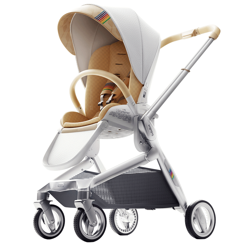 Bebebus Art+ Artist Pro Stroller - Reclining, Foldable, Champagne Gold (0-3 Years)