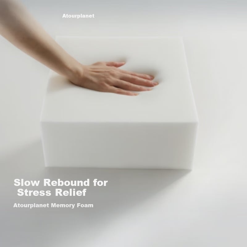 Atourplanet 12cm Extra High Memory Foam Pillow for Neck Support – Slow Rebound & Breathable Design