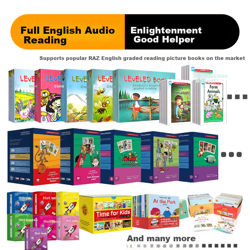 Bei Lin Peppa Pig Interactive English Storybook Set with Audio, 10 Volumes – Christmas Gift for Kids 0-6