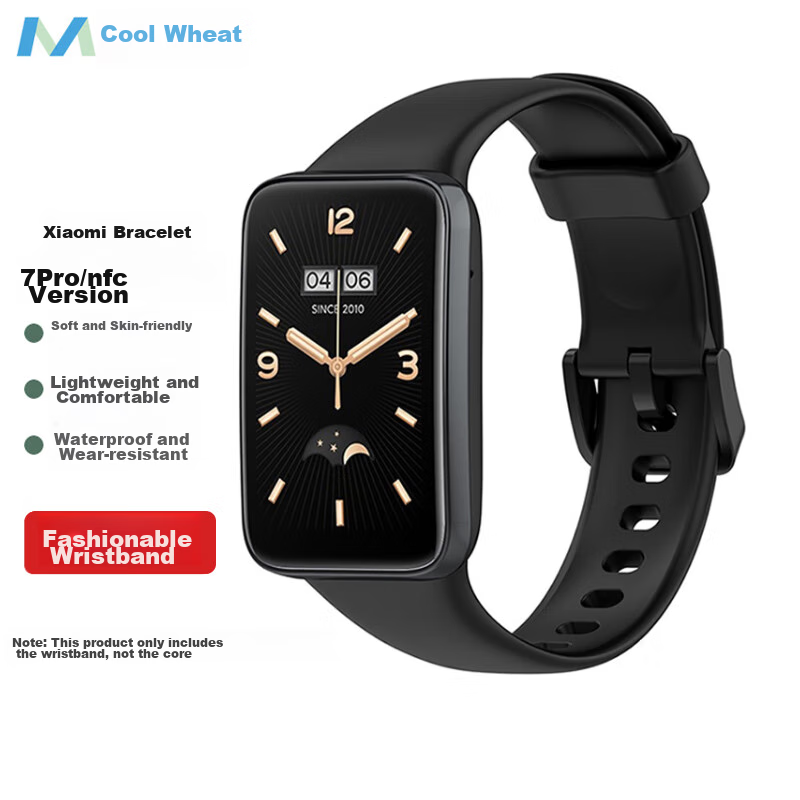 MAIKUQI Xiaomi Mi Band 7 Pro Wristband – Dust-Resistant TPU Strap (Black)
