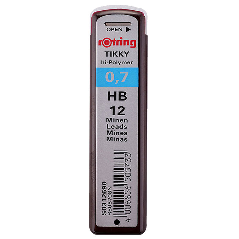 Rotring 0.7mm Automatic Pencil Lead Refill - HB Professional Drawing & Office Supply