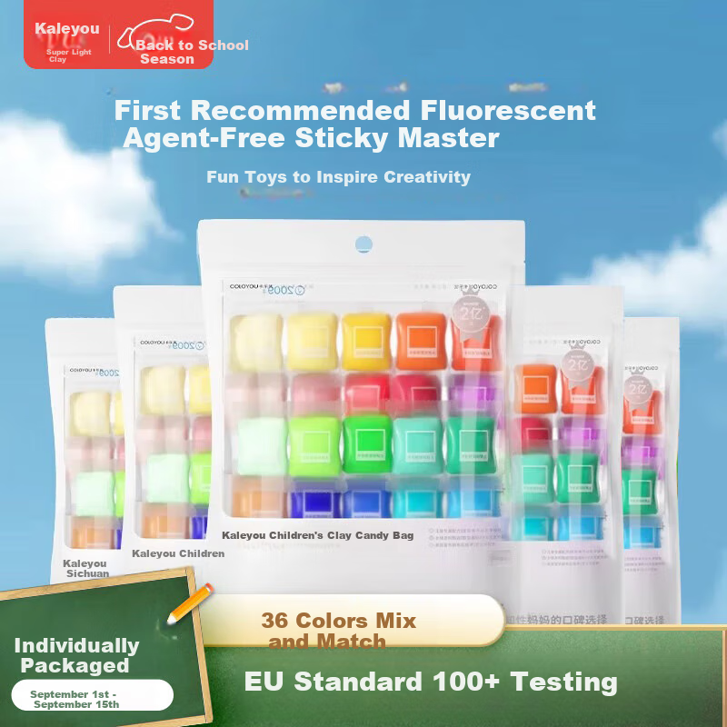 Coloyou 12-Color Large Container Non-Toxic Playdough for Kids