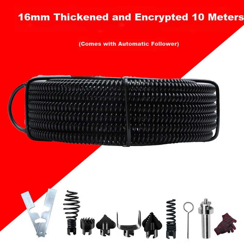 Lere Electric Drain Snake with Thickened Spring for Toilet & Pipe Cleaning