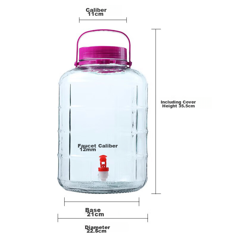 Extreme Space 10-Jin Thick Glass Jar with Spigot