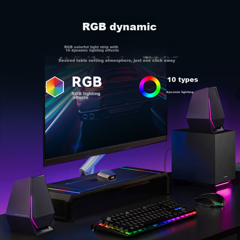 EDIFIER G1500 Max 2.1 RGB Gaming Speakers with Subwoofer and Bluetooth