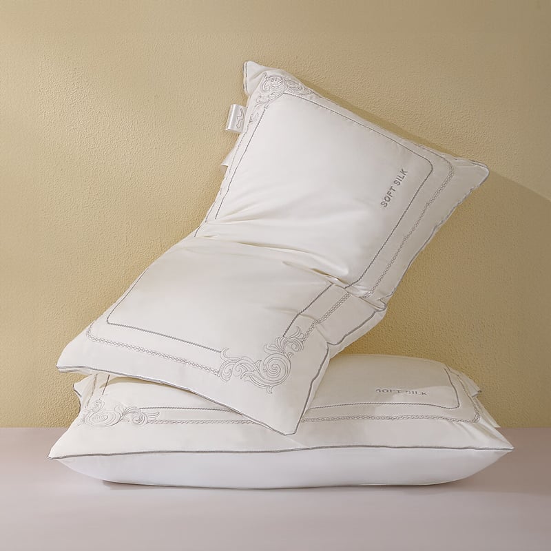 Mercury Home Textile Silk Antibacterial Pillow Pair