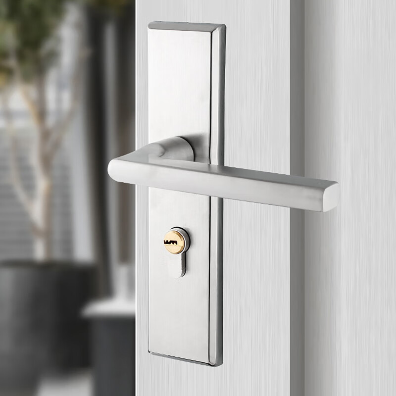 Aoben Adjustable Wooden Door Lock with Brass Core - Durable Stainless Steel SingleLatch
