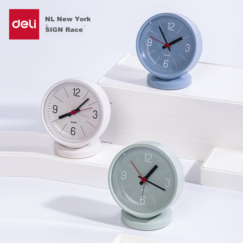 Deli Simple Analog Alarm Clock