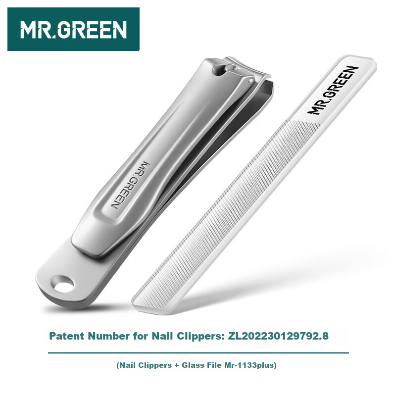 MR.GREEN German Stainless Steel Nail Clipper Set with File