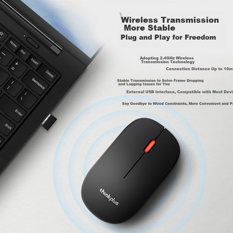Lenovo ThinkPlus T60X Wireless Bluetooth Mouse