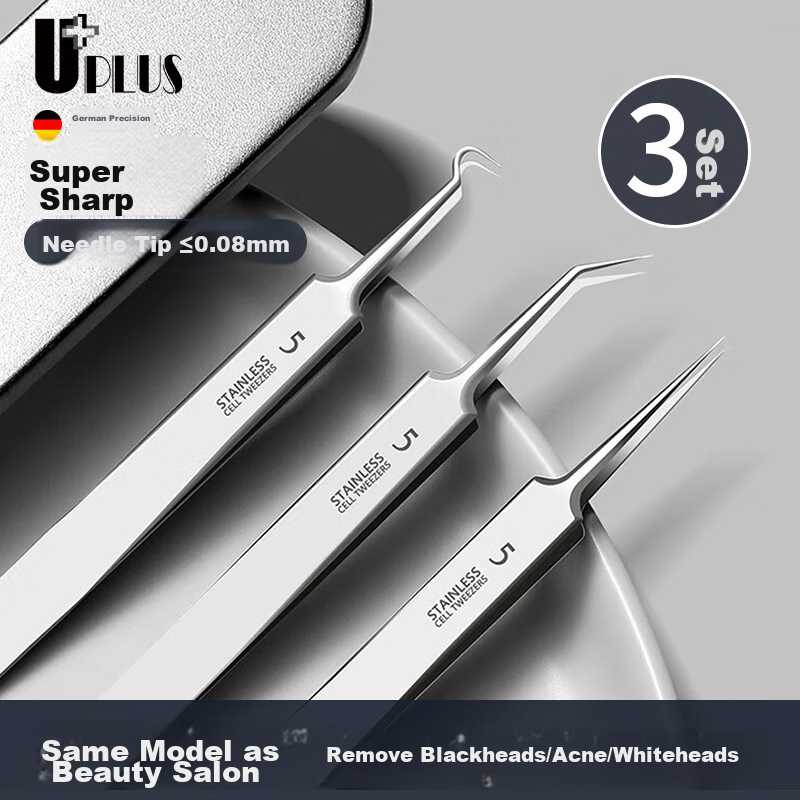 UPLUS Stainless Steel Pimple Popper Tool for Blackheads & Acne
