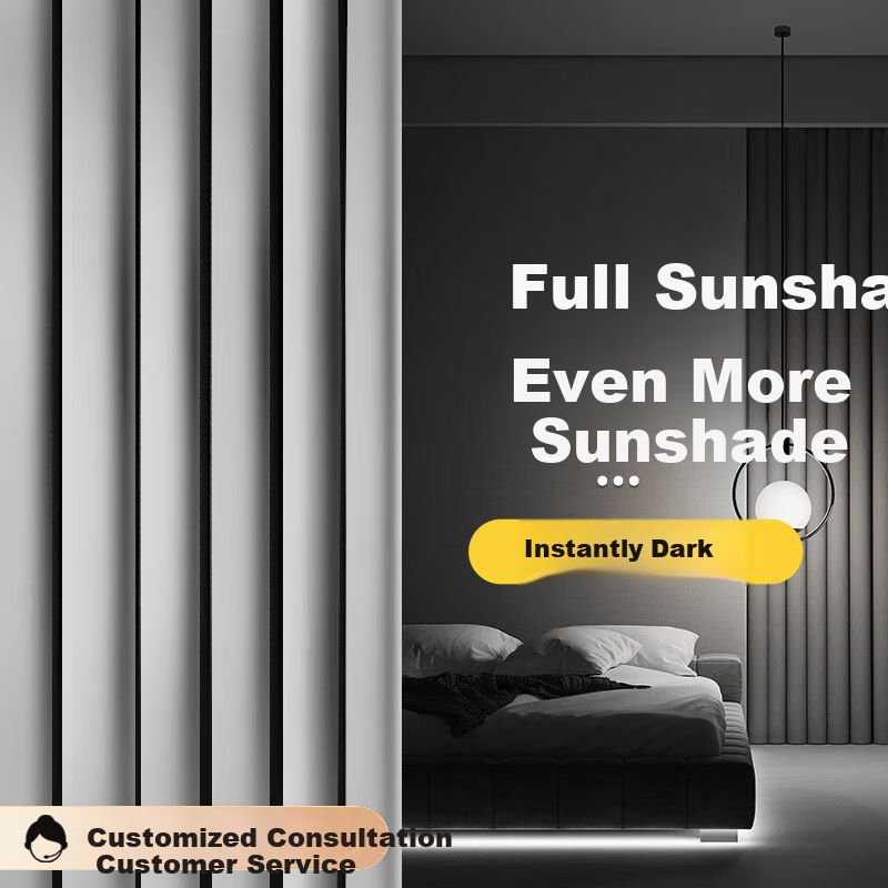 Ali Curtain - Premium Blackout Hook-Style Sunshade