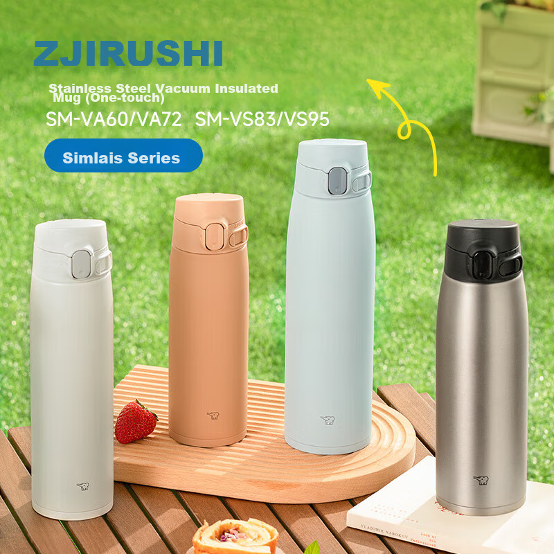 ZO JIRUSHI 720ml Insulated Mug - Deep Blue Thermal Travel Cup for Hot/Cold Drinks