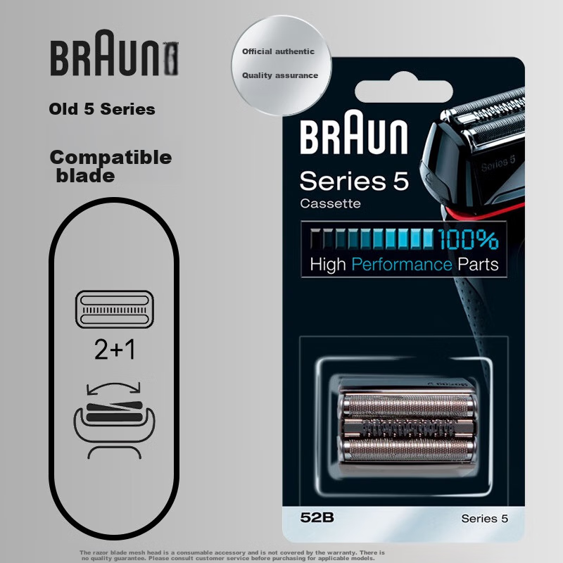 BRAUN Series 5 Replacement Blade Head 52B with Mesh