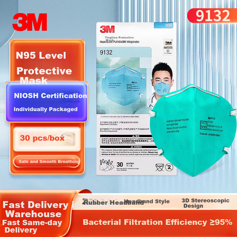 3M N95 Mask - Protection Against Dust, Smog, and Viruses
