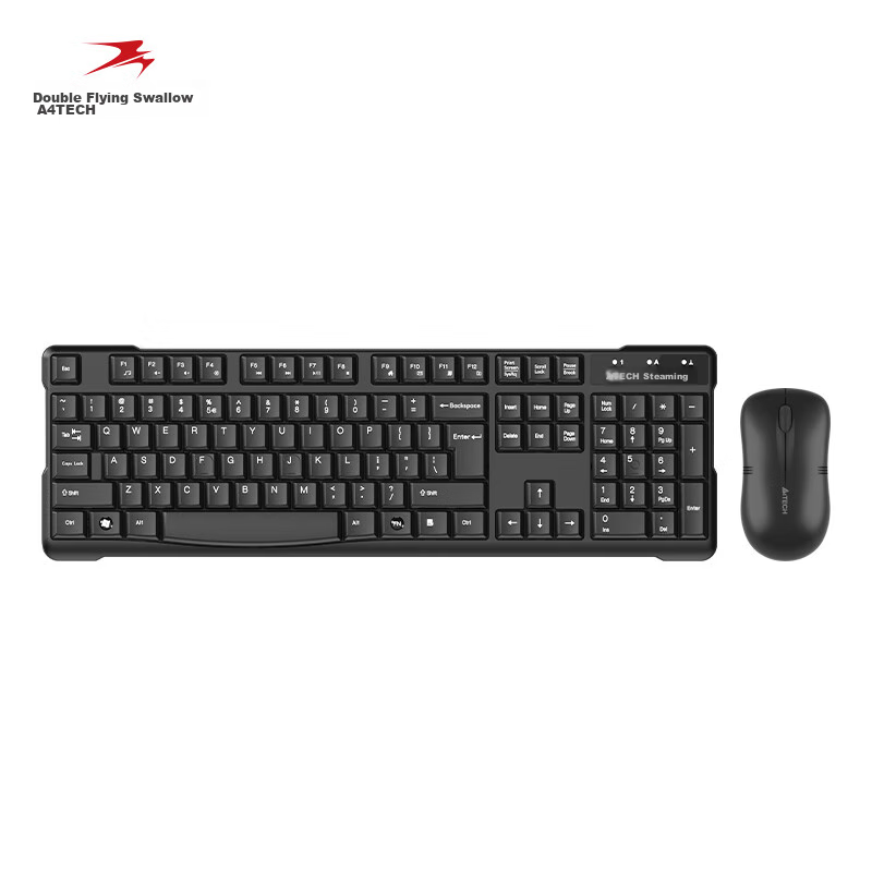 A4TECH WKG-1000 Wireless Keyboard & Mouse Combo for Desktop/Laptop, Office Use