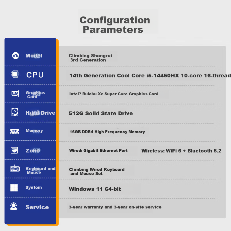 IPASON Shengrui 3 Desktop - 14th Gen I5, 16GB RAM, 512GB SSD