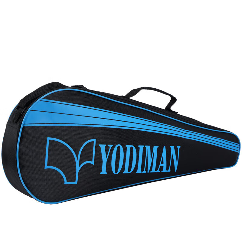 Yodiman Badminton Racket Bag - 3 Racket Holder, Black & Blue Sports Handbag