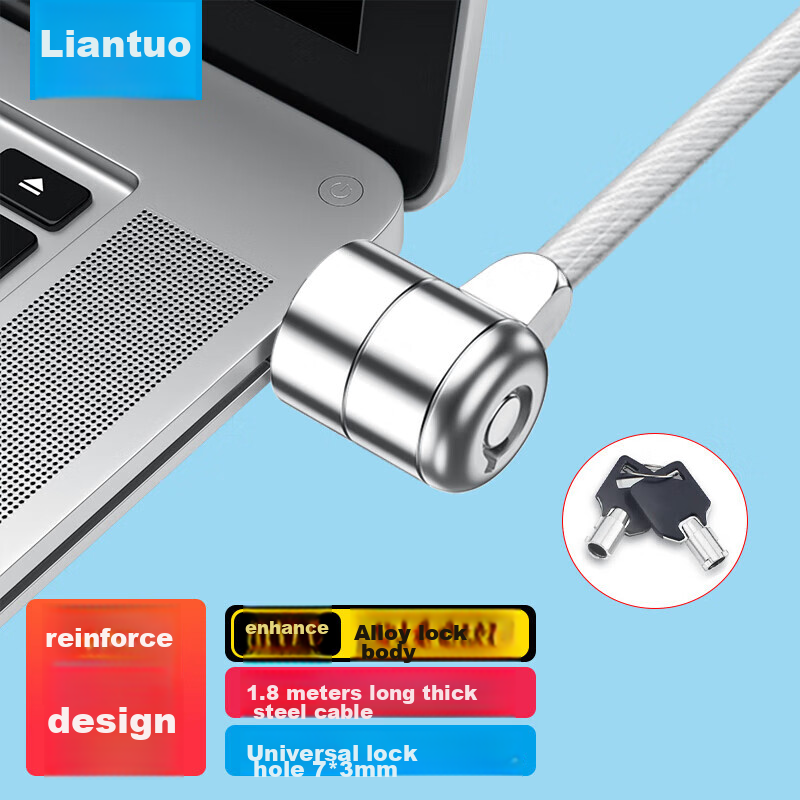 LinkStone Laptop Lock - Anti-Theft Key Lock for Laptops