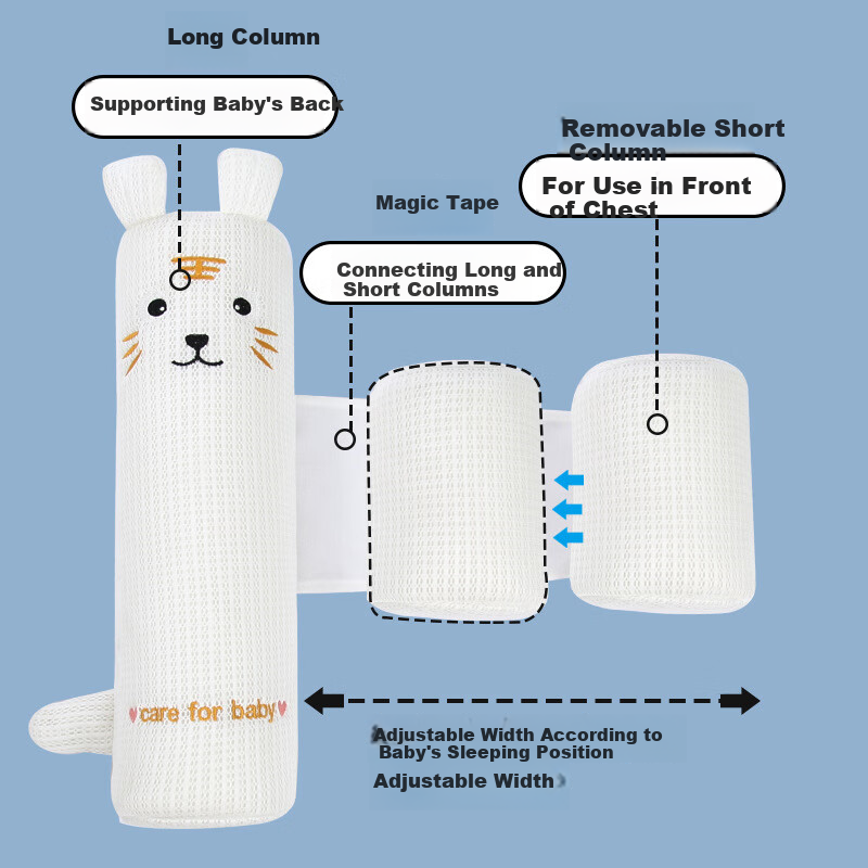 9i9 Baby Anti-Reflux Ramp Pillow 3-Level Adjustment Coffee Color