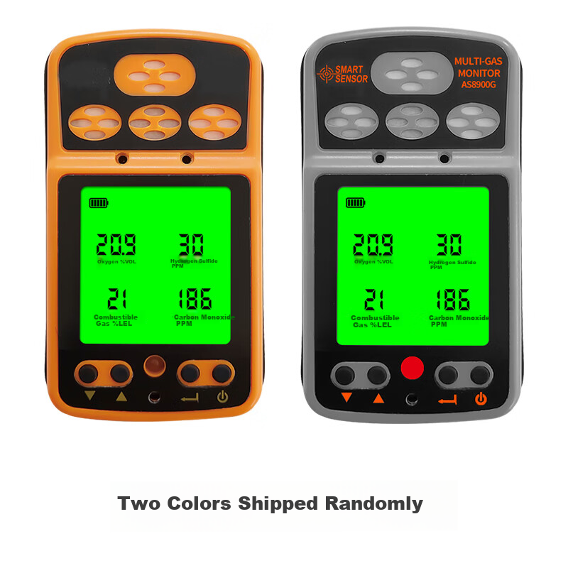 Xima AS8900G 4-Gas Detector with Pump: Oxygen, CO, H2S, Combustible Gas Alarm