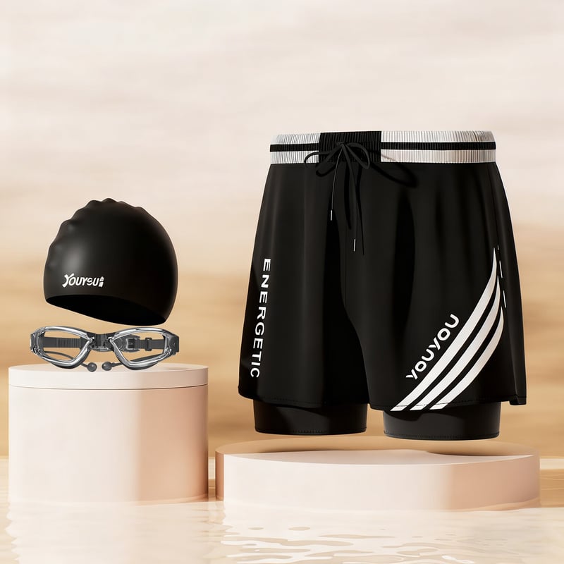 F.DYRAA Men's Quick-Dry Swim Trunks