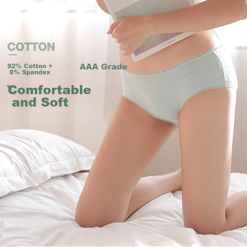 Bejirog Women's Antibacterial Underwear 4-Pack