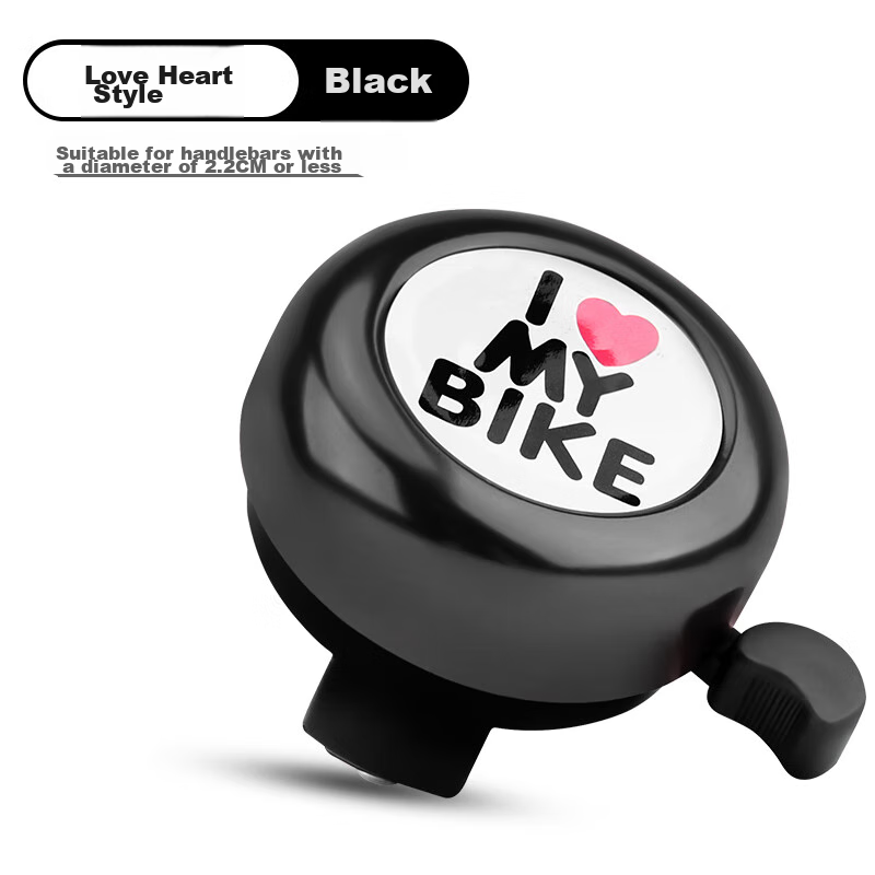 BIKEBROS Red Heart Kids' Cartoon Bicycle Bell