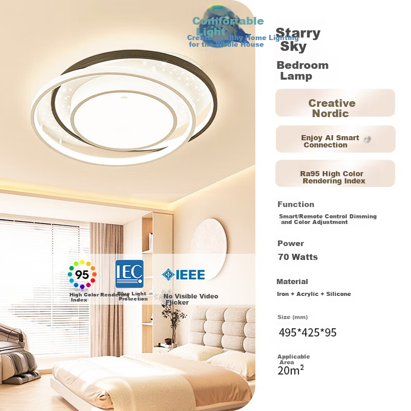 NVC Smart Starry Ceiling Light - Voice & App Controlled
