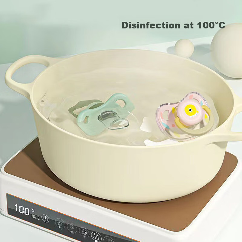 COOKSS Baby Pacifier 0-3 Months Green Dinosaur Anti-Colic Silicone