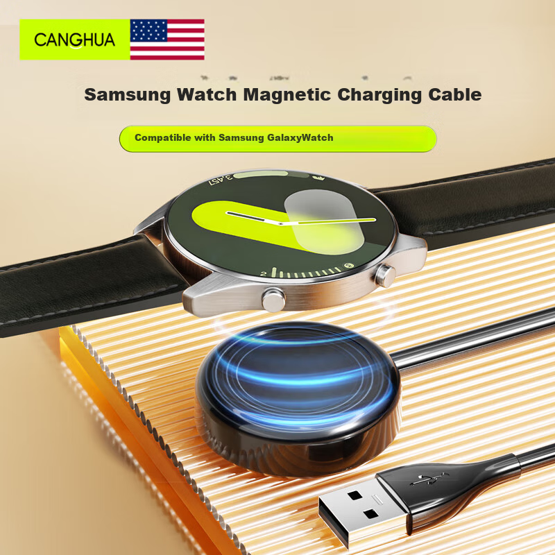 CangHua Magnetic Wireless Charger for Samsung Galaxy Watch 7/6/5/4 – Fast Charging Dock