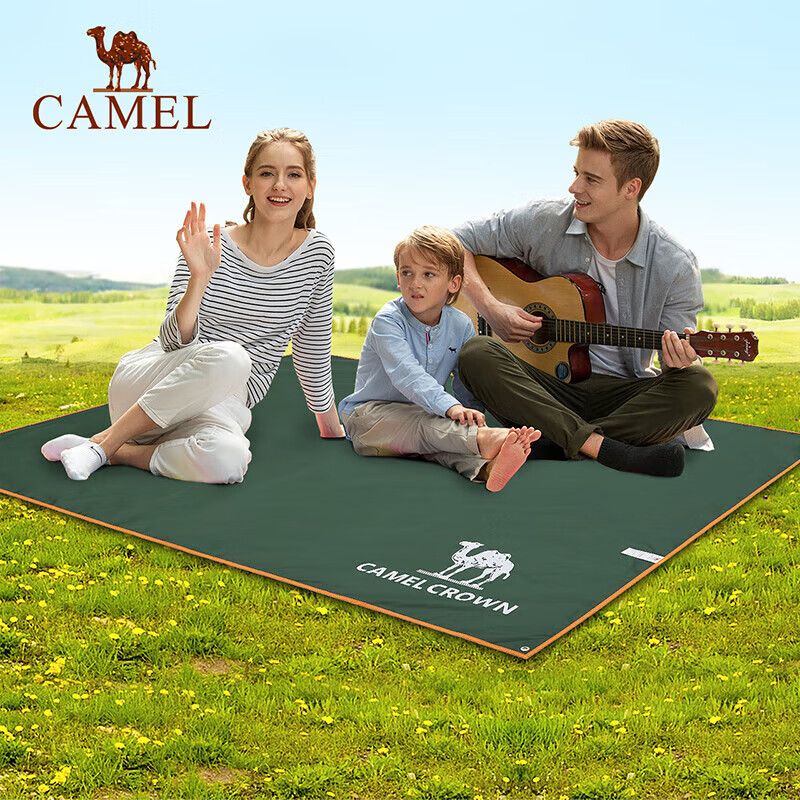 CAMEL Outdoor Camping Moisture-Proof Aluminum Picnic Mat (2.3x2.3m, Silver/Black)