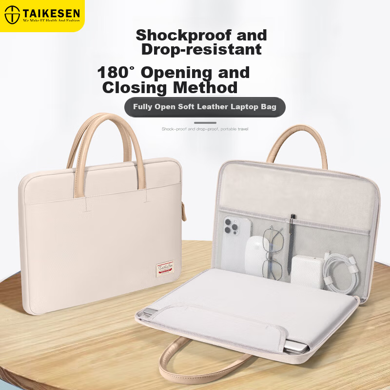 Taikesen 13-Inch Waterproof Laptop Bag - Stylish Business Commute Case for Apple/Huawei/Lenovo