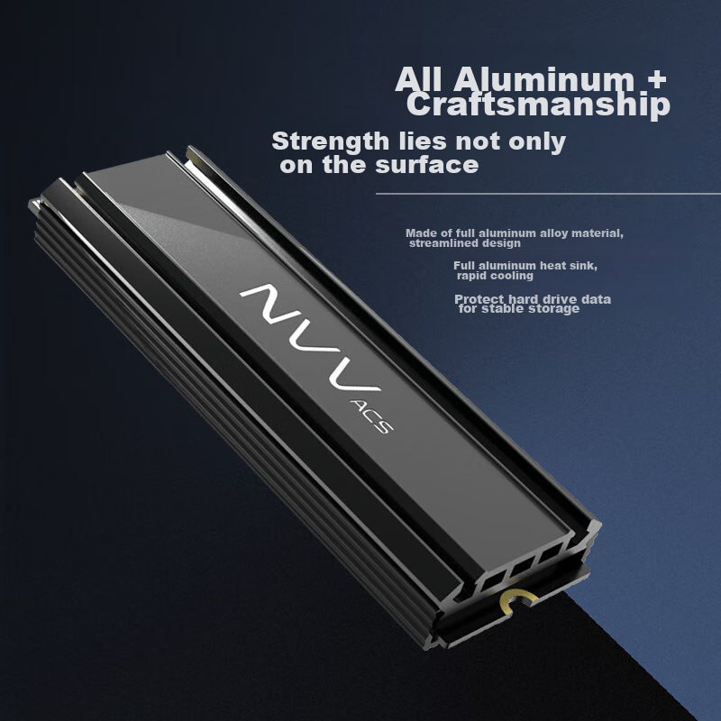 NVV M.2 SSD Cooling Pad with Aluminum Alloy Heat Sink - NT-GT1