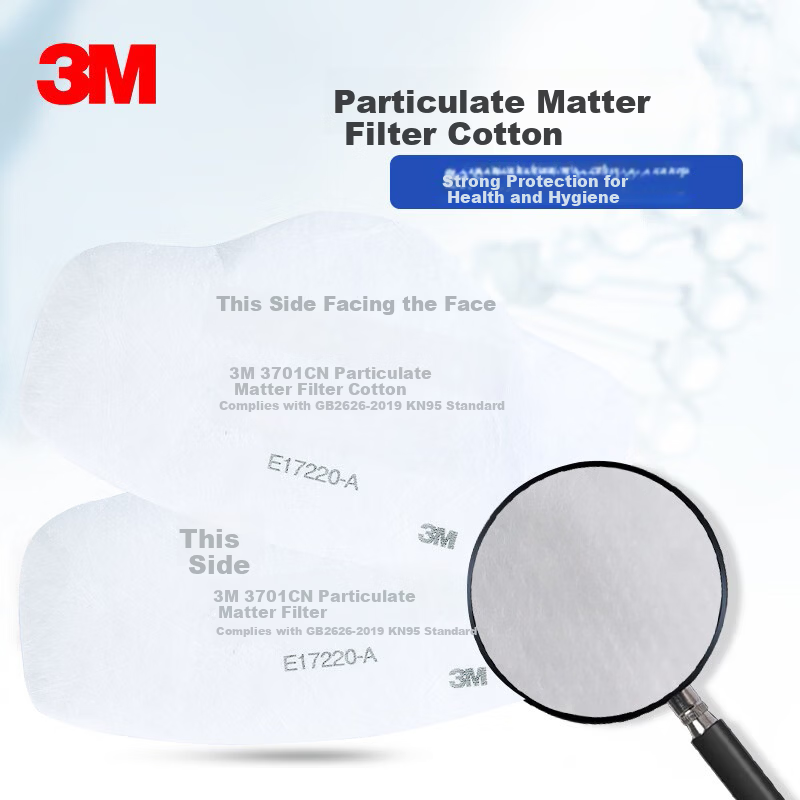 3M 3701CN Dust Filter Cotton KN95 Respirator (100 Pcs/Box)