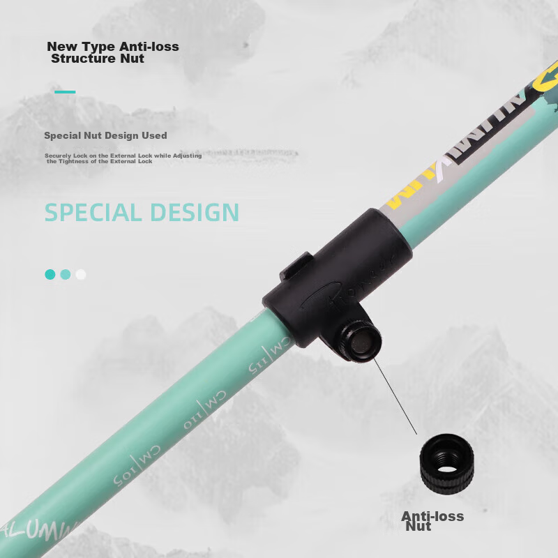 Pioneer Tenglongxing 8 Series Trekking Pole - 2023 Ultra-Light Carbon & Aluminum Walking Stick