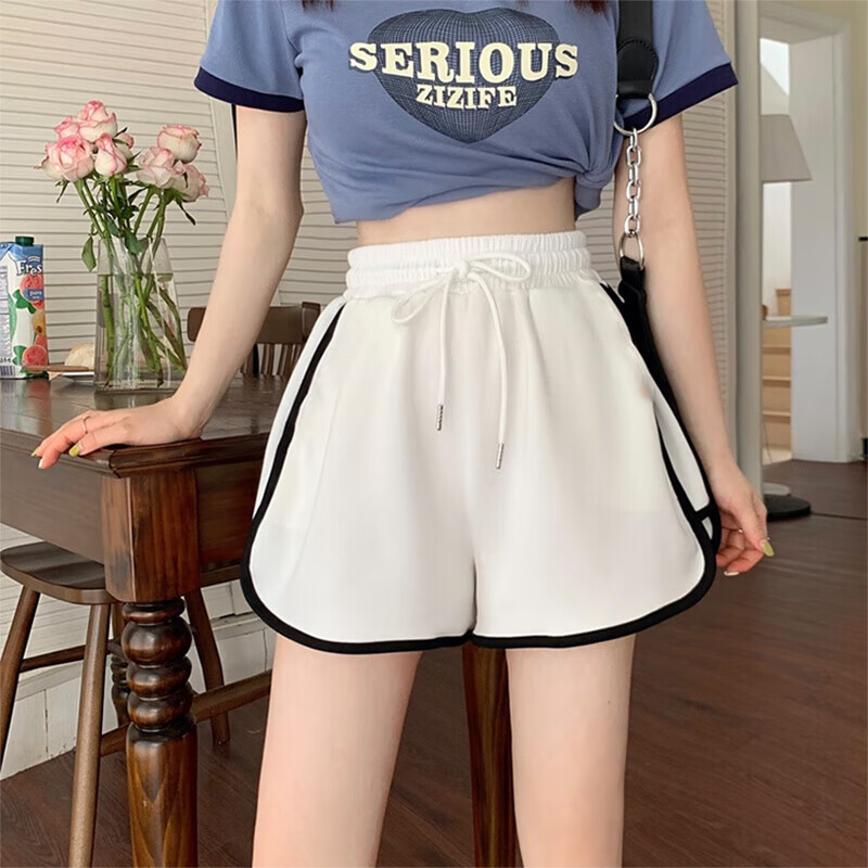 XUEXIMAN Women's High-Waisted Sports Shorts