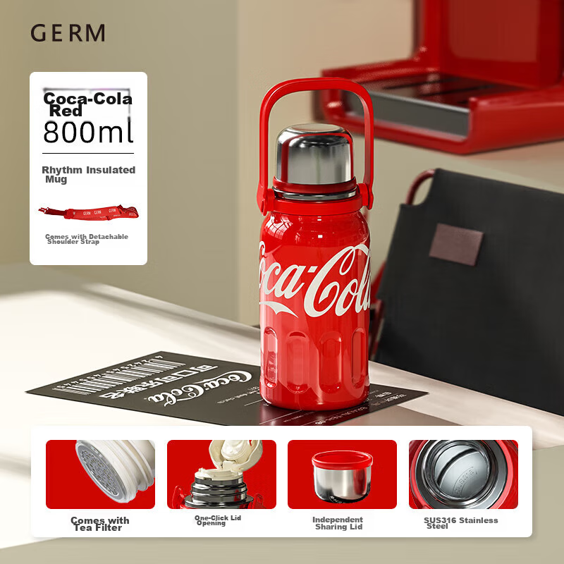 Germ Coca-Cola Rhythm Insulated Water Bottle