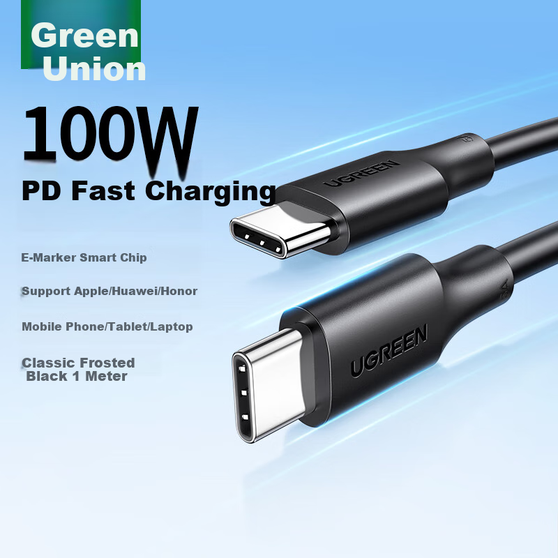 UGREEN Type-C Charging Cable for Apple/Huawei, PD100W Fast Charge, 1m