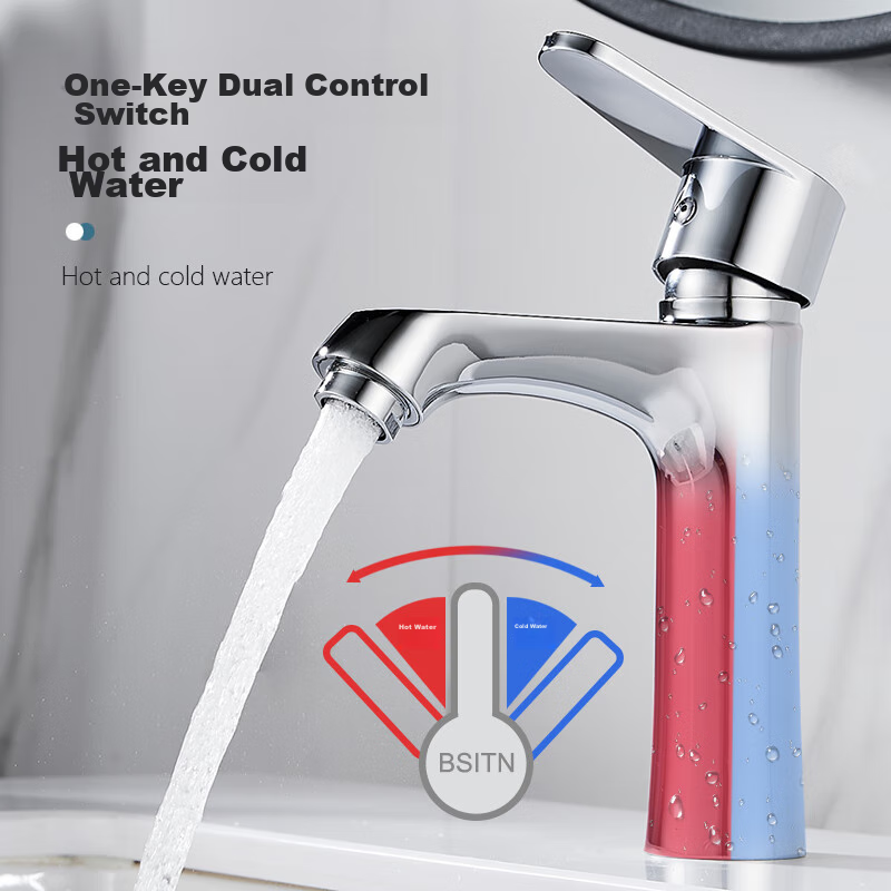 BSITN Lead-Free Basin Faucet with Hot/Cold Tap - B9018