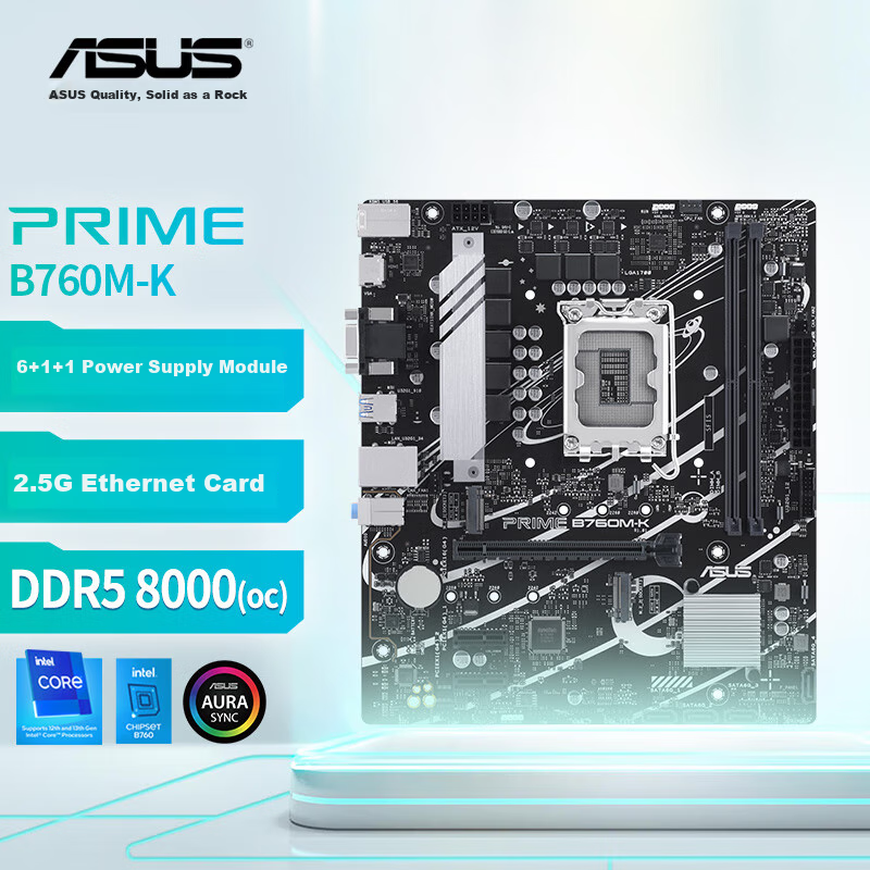 ASUS PRIME B760M-K DDR5 Motherboard for 13th Gen Intel CPUs