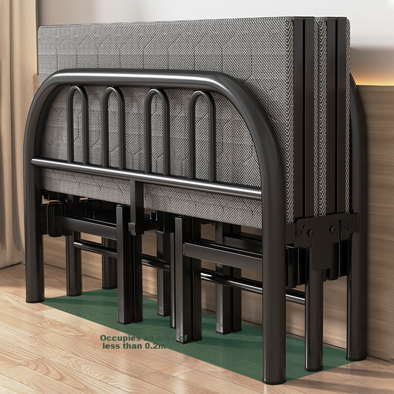 Chibailun Folding Bed - 1.5m Portable Steel Frame Nap Bed