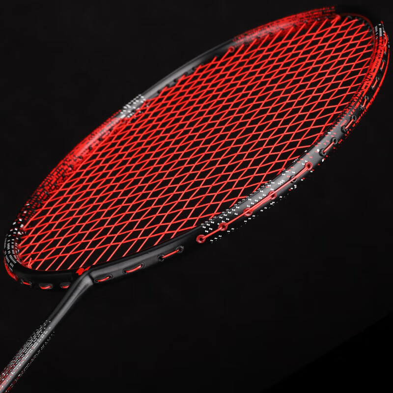 Yodiman Black & Red Full Carbon Ultra-Light 8U Badminton Racket (Pre-Strung 25 Lbs)