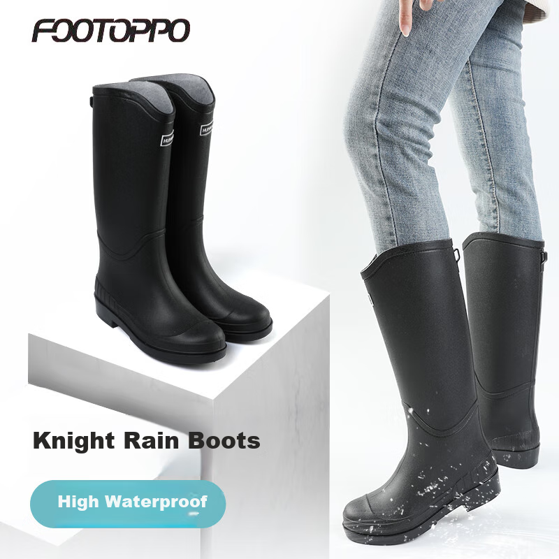 FOOTOPPO Tall Rain Boots for Women