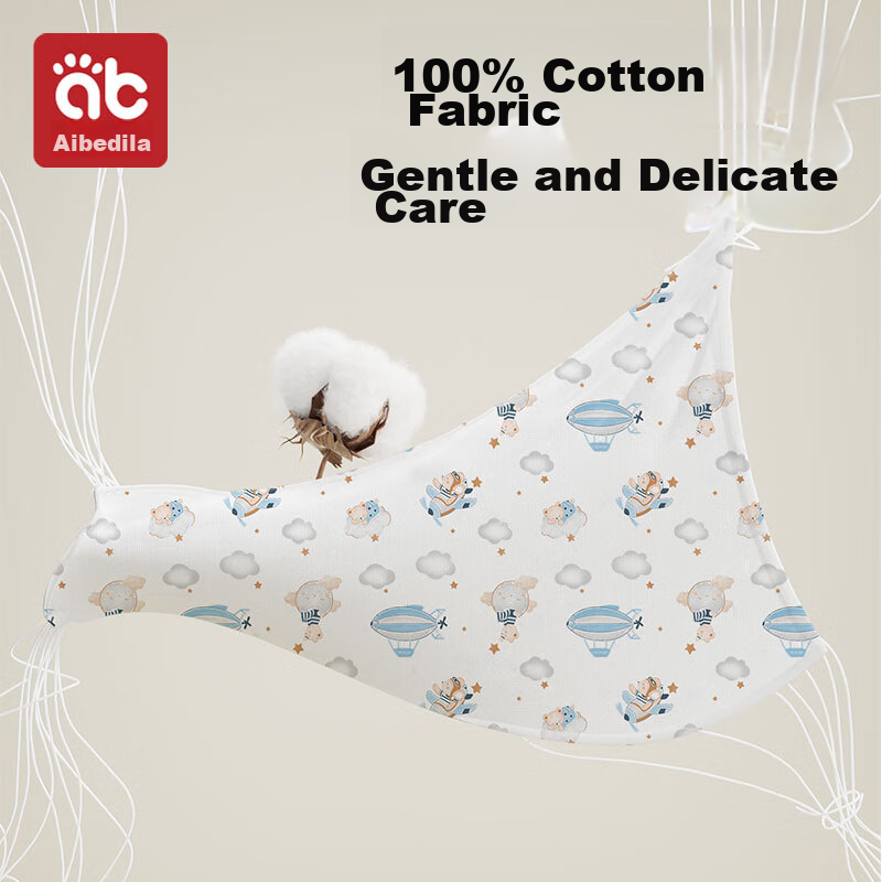 AIBEDILA Newborn Pure Cotton Swaddle Blanket - Soft & Breathable Baby Wrap for Spring/Summer