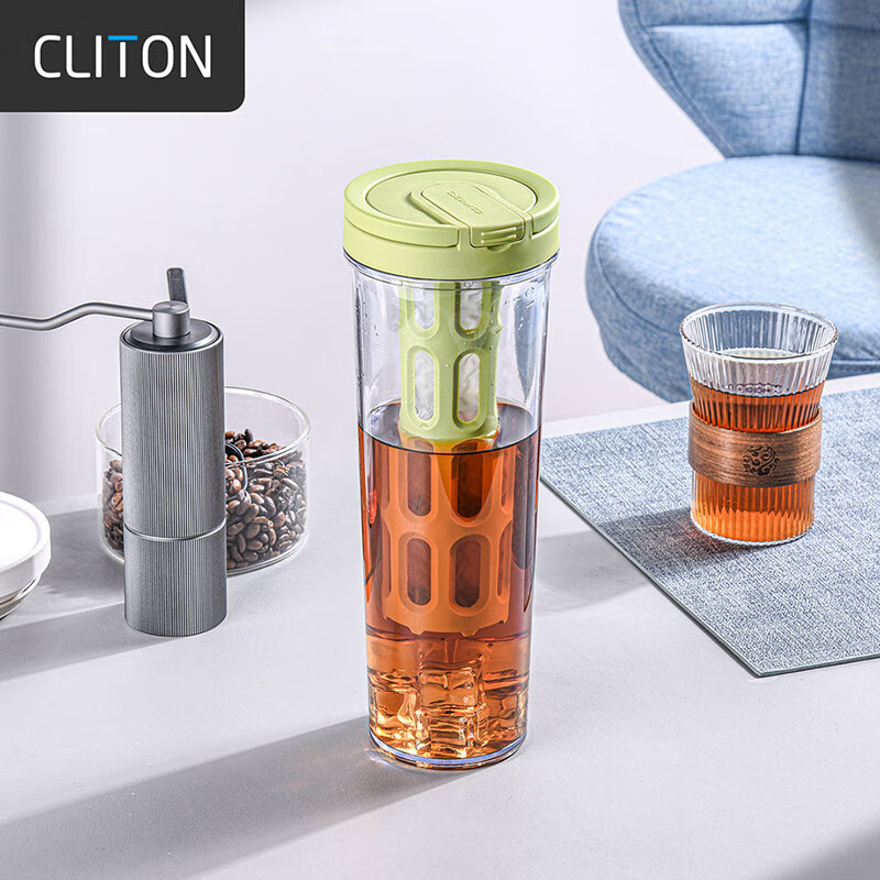 CLITON Cold Brew Coffee Maker - 1L Leak-Proof Filter Pitcher with 350-Mesh