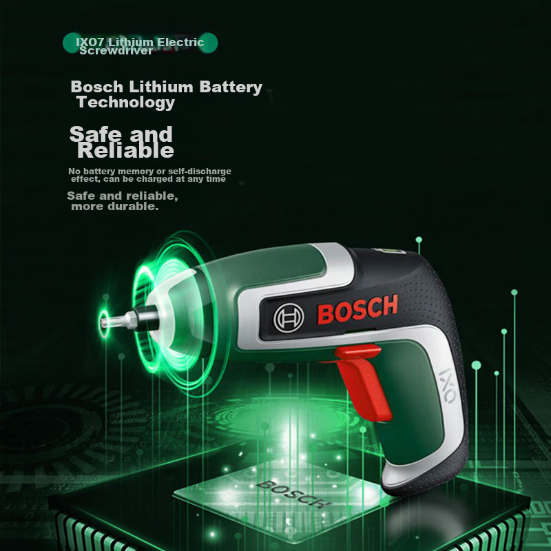 BOSCH IXO7 Lithium-Ion Screwdriver Set with LED Light & 2Ah Battery