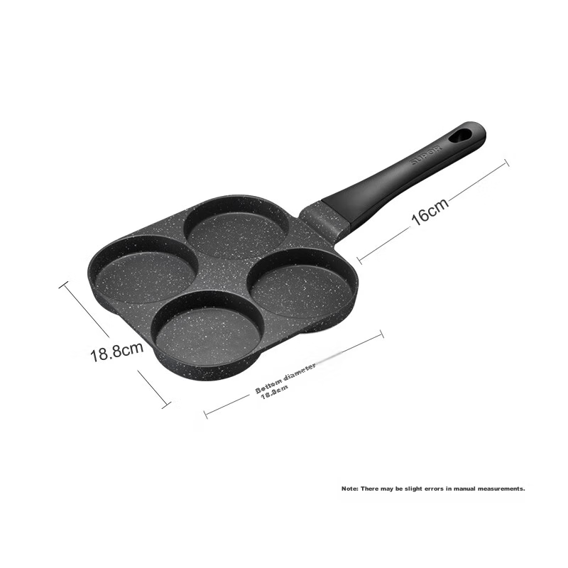 SUPOR Non-Stick Steak And Egg Pan with Four Flat Bottoms